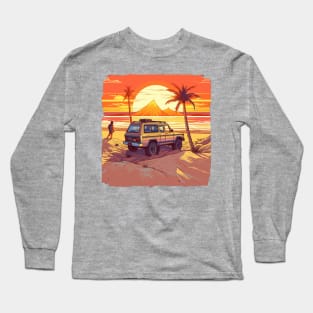 Relaxing Stroll Along the Beach Long Sleeve T-Shirt